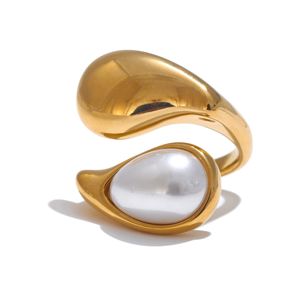 Bague Perle Goutte d’Eau — Bijoux Coeur Linéa